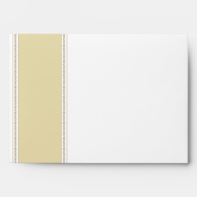 5x7 White Shells Sandy Beach Envelopes (Front)