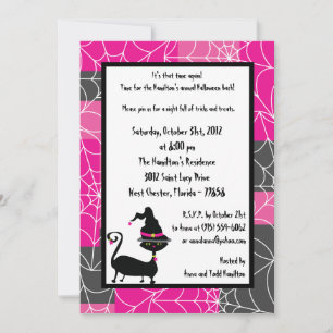 5x7 Witchy Ways Halloween Party Invitation