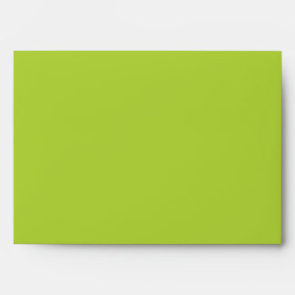 5x7 Woodland Green Outside Orange Inside Envelope