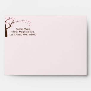 5x7 WT Enveloppe rose foncé rose pâle rose pâle