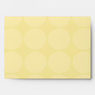 5x7 Yellow Polka Dot Outside Strip Inside Envelope
