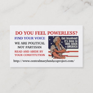 600_7880812, DO YOU FEEL POWERLESS?, FIND YOUR ... BUSINESS CARD