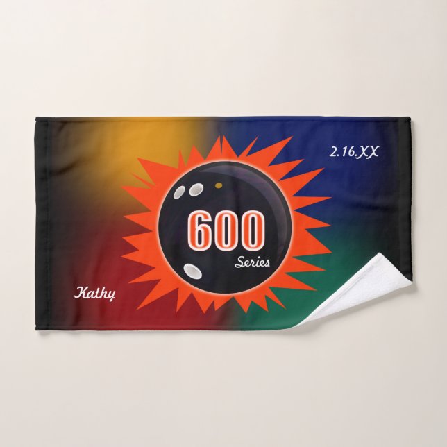 600 Bowling Series avec couleurs, Bowling Towel (Serviette à main)
