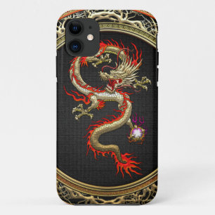 [600] Golden Chinese Dragon Fucanglong iPhone 11 Case
