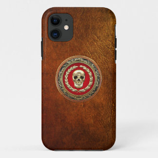[600] Golden Skull iPhone 11 Case