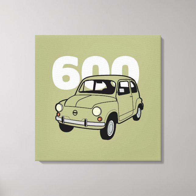 600 green v2 canvas print (Front)