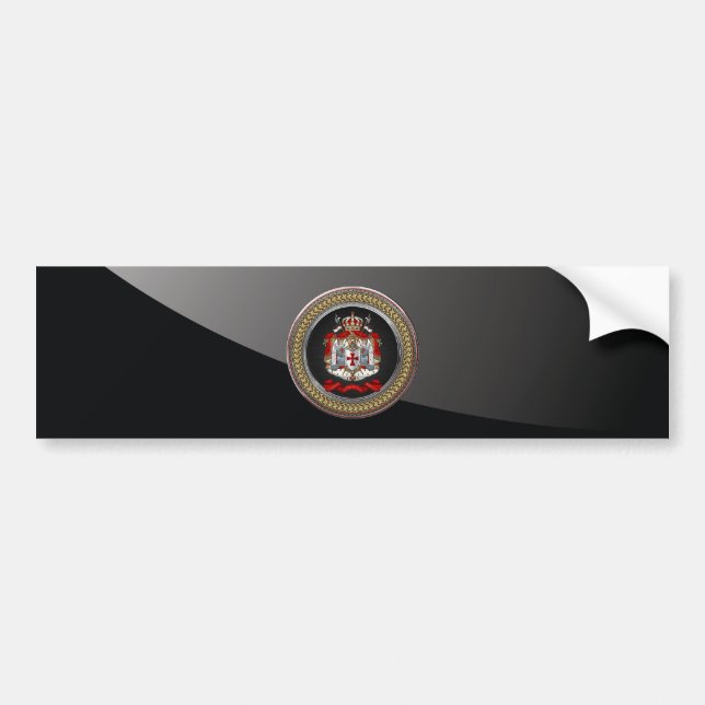 [600] Knights Templar Coat of Arms Bumper Sticker (Front)