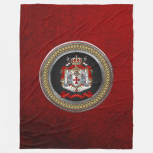 [600] Knights Templar Coat of Arms Fleece Blanket