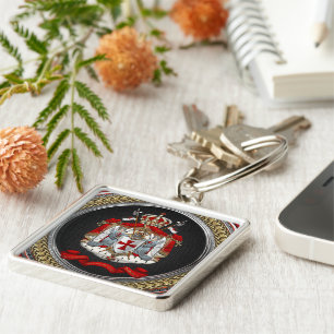 [600] Knights Templar Coat of Arms Keychain