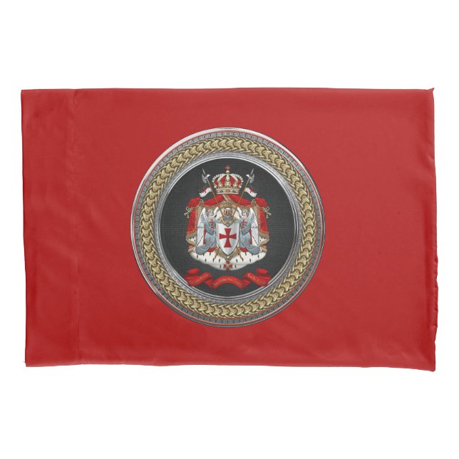 [600] Knights Templar Coat of Arms Pillowcase (Front)