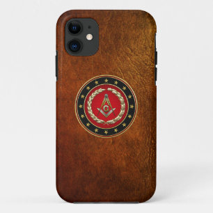 [600] Masonic Square and Compasses [3rd Degree] iPhone 11 Case
