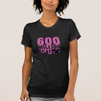 600 millions de T-shirt de base de femmes