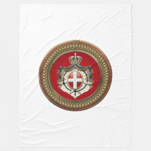 [600] Order of Malta - SMOM Coat of Arms Fleece Blanket