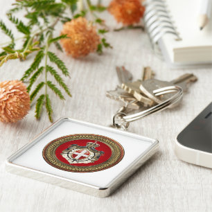 [600] Order of Malta - SMOM Coat of Arms Keychain