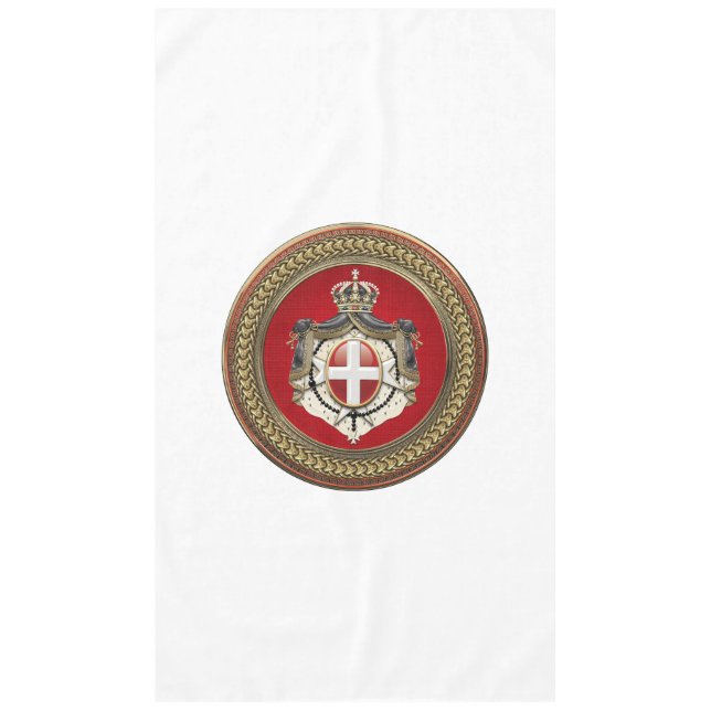[600] Order of Malta - SMOM Coat of Arms Tablecloth (Front)