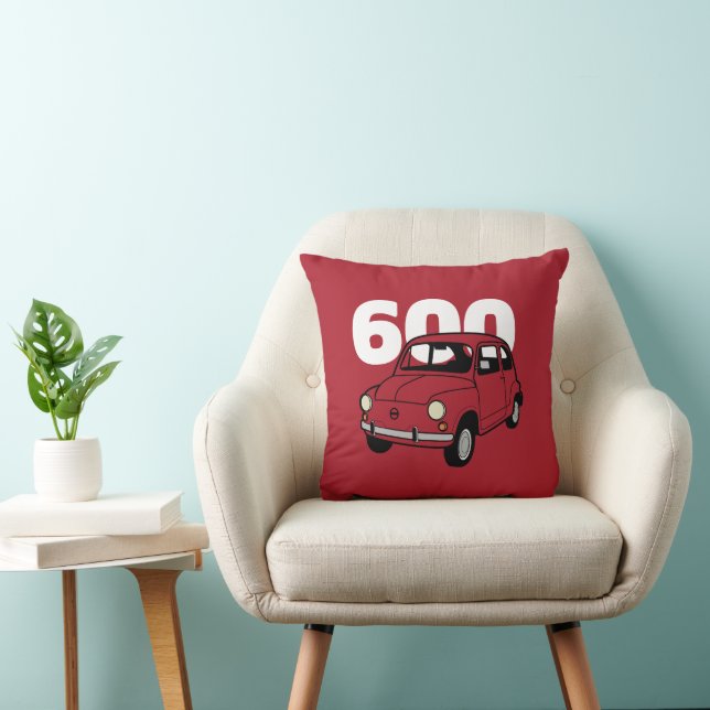 600 red v2 throw pillow (Chair)