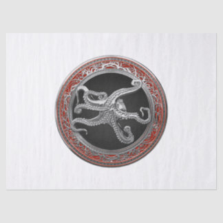 [600] Sacred Silver Octopus in Defensive Posture Tissue Paper