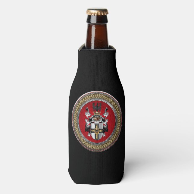 [600] Teutonic Order Coat of Arms Bottle Cooler (Bottle Front)