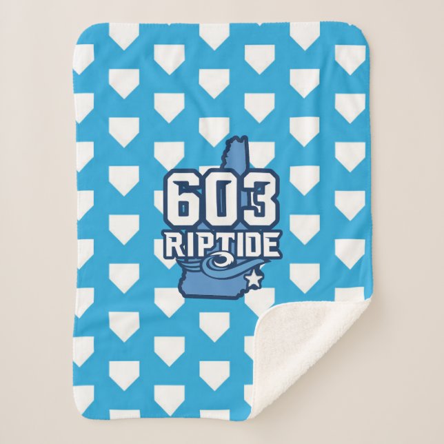603 Riptide Sherpa Blanket (Home Plate) (Front)