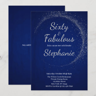 60 and Fabulous 60th Birthday Party Invitation