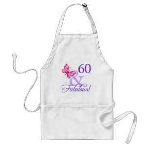 60 And Fabulous Birthday Standard Apron