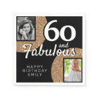 60 and Fabulous Gold Glitter 2 Photo 60th Birthday