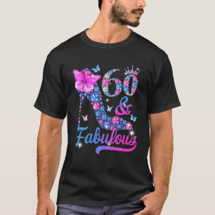 60 And Fabulous High Heel Butterfly 1962 60Th Birt T-Shirt