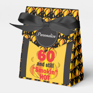60 and Still Smokin Hot   60th Birthday Favor Box