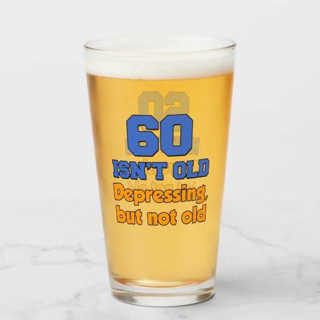 60 ans, le verre déprimant n'est pas vieux (Devant (rempli))