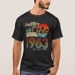 60. Birthday 60 Legendary Since May 1962 Gift T-Shirt