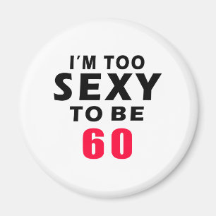 60 birthday designs magnet
