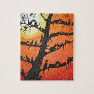 60 Cats In The Love Tree Jigsaw Puzzle