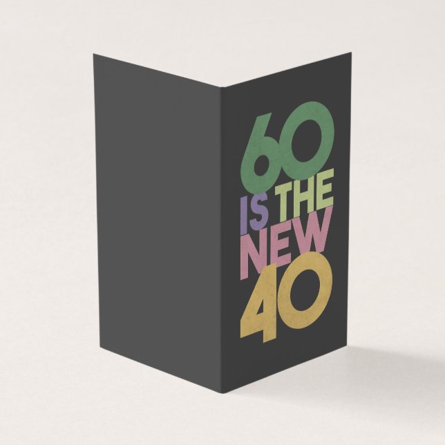 60 est le nouveau cadeau 40 - 60e anniversaire Ess (Outside)