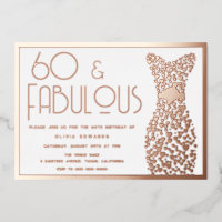 60 & Fabulous Gold Gown 60th Birthday Party Golden
