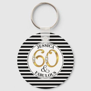 60 & Fabulous Keychain