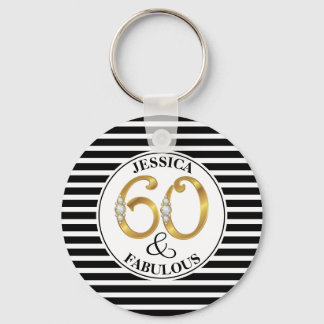 60 & Fabulous Keychain