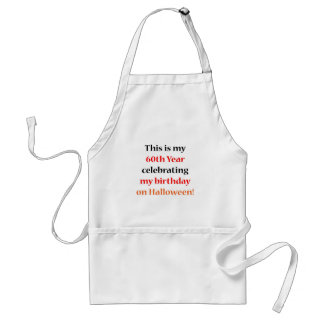60 Halloween Birthday Standard Apron