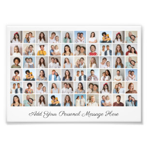 60 Photo Collage Add A Greeting Photo Enlargement Print