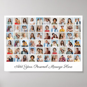 60 Photo Collage Add Your Own Greeting Poster