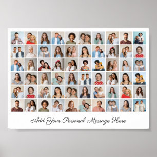60 Photo Collage Add Your Own Greeting  Poster