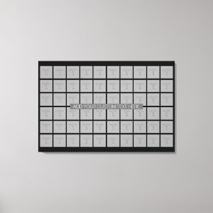 60 Photo Template Collage - Can Edit Colour Canvas Print