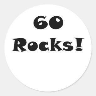 60 Rocks Classic Round Sticker