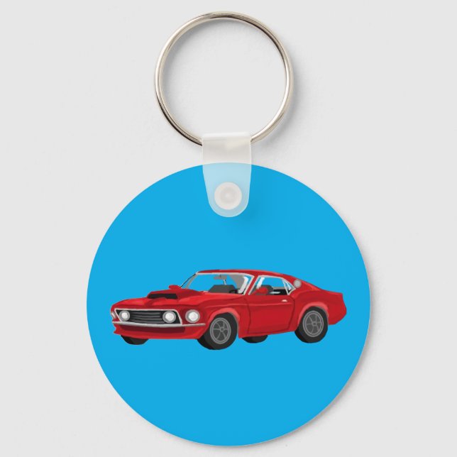 60´s muscle car keychain (Front)