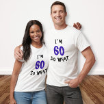 60 so What Funny Quote 60th Birthday Party T-Shirt<br><div class="desc">60 so What Funny Quote 60th Birthday Party T-Shirt. This t-shirt is a humourous and playful way to celebrate a man's 60th birthday. The shirt features a witty quote that pokes fun at the idea of aging and encourages the wearer to embrace their age with humour. It makes for a...</div>