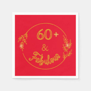 60 Something  and Fabulous Napkin