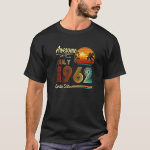 60 Th Birthday  60 Years Old Awesome Since July 19 T-Shirt