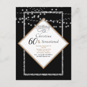 60 vues sensationnelles Invitation de fête d'anniv