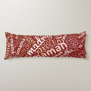60 Words for 'Mother' in Different Languages Body Pillow
