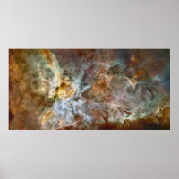 60"x30" Hubble - Carina Nebula Star Birth Poster