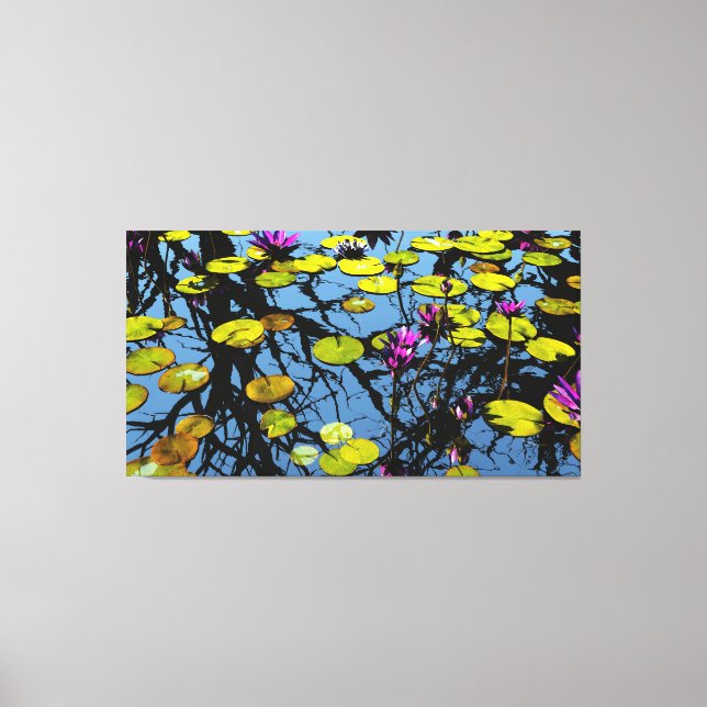 60"x40" canvas art with "Calm Waters" image (Front)